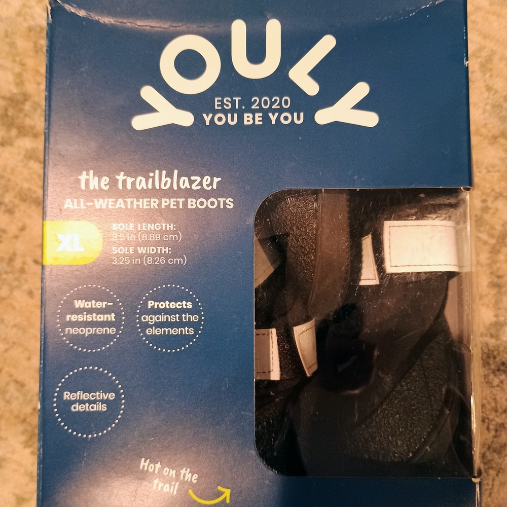 Youly All-Weather Pet Boots - Black